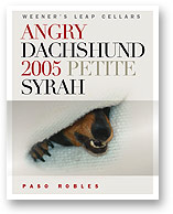 2005 ANGRY DACHSHUND PETITE SYRAH